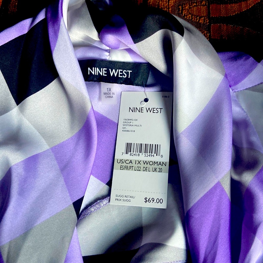 Nine West sleeveless women’s shirt 1x